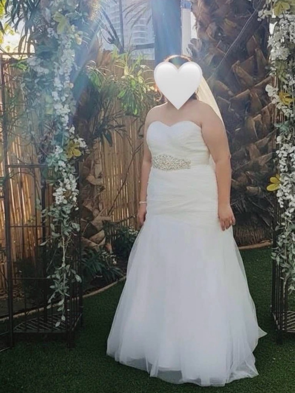 David's Bridal Ivory Bridal Dress